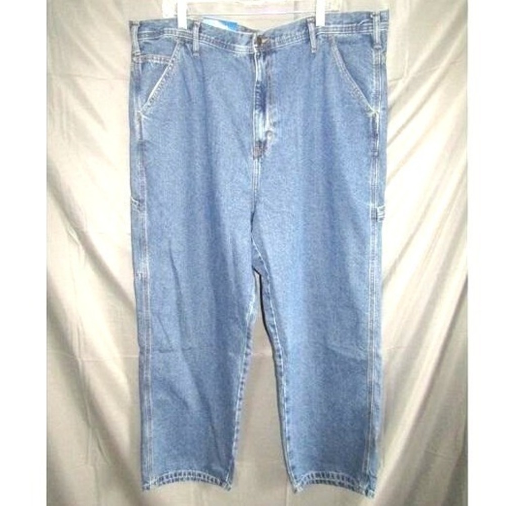 RW Rugged Wear Men's 42x30 Carpenter Jeans Loose Fit Heavyweight Denim Workwear